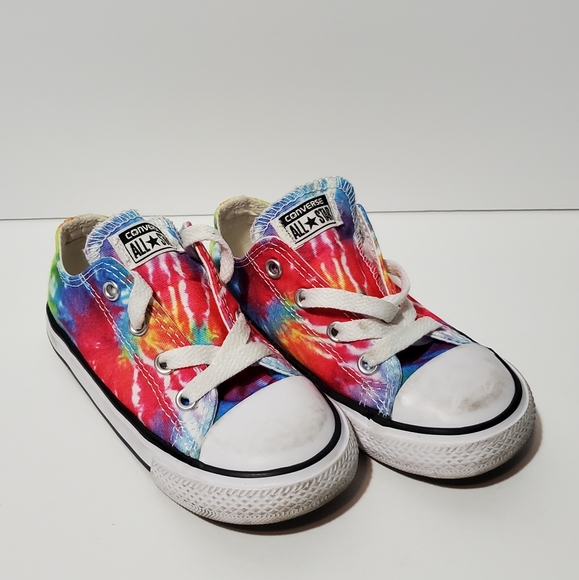 Converse Other - Converse Tie Dye Toddler Low-top Canvas Sneakers 8